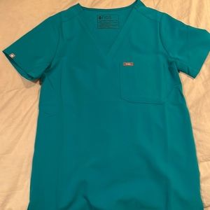 Figs Catarina Teal scrub top. Brand new, never worn.